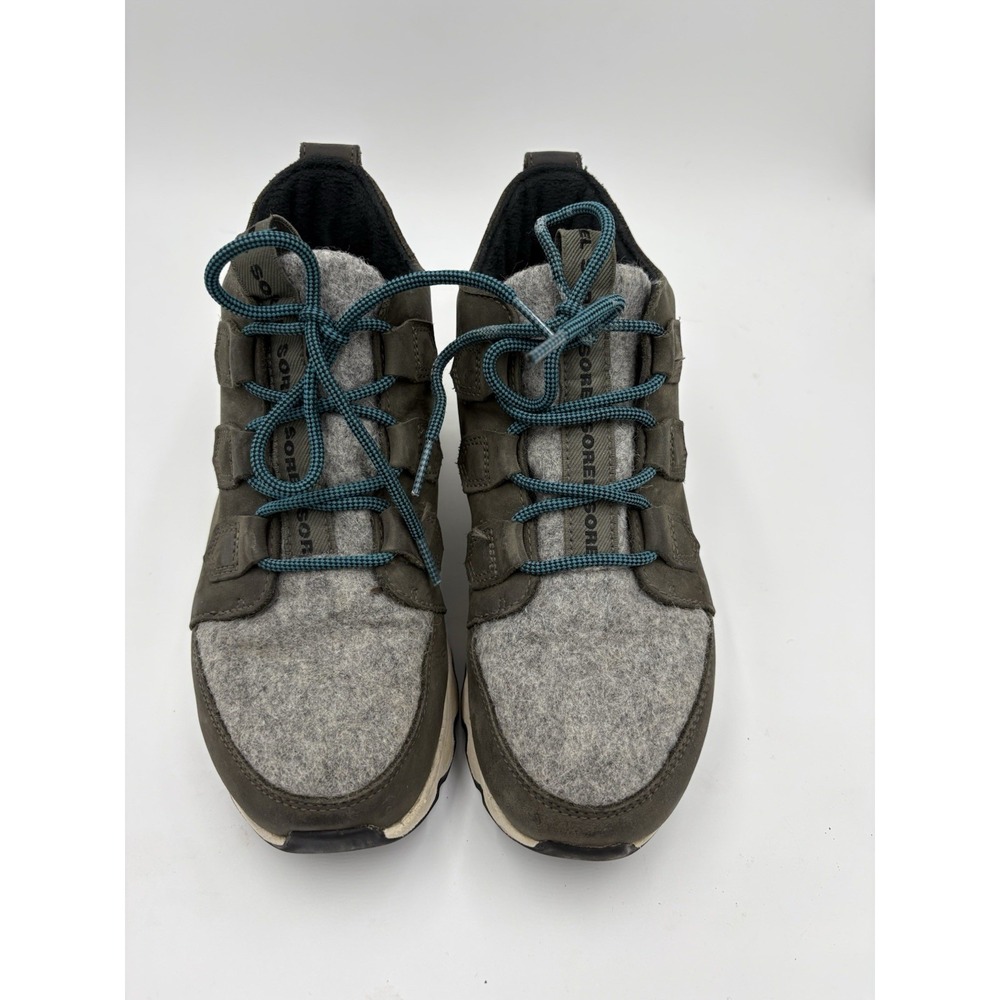 SOREL Women's Size 7.5 Kinetic Impact Caribou Plus Waterproof Boot Green Aloe - Picture 9 of 10